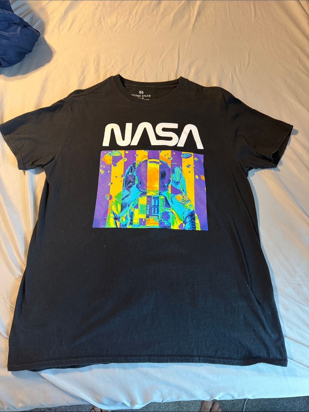 NASA Tee with Colorful Astronaut Print